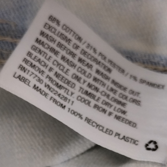 NWT Cat & Jack Girls’ Light Wash Denim Jean Pants Buckle Overalls XL Blue - Picture 7 of 8